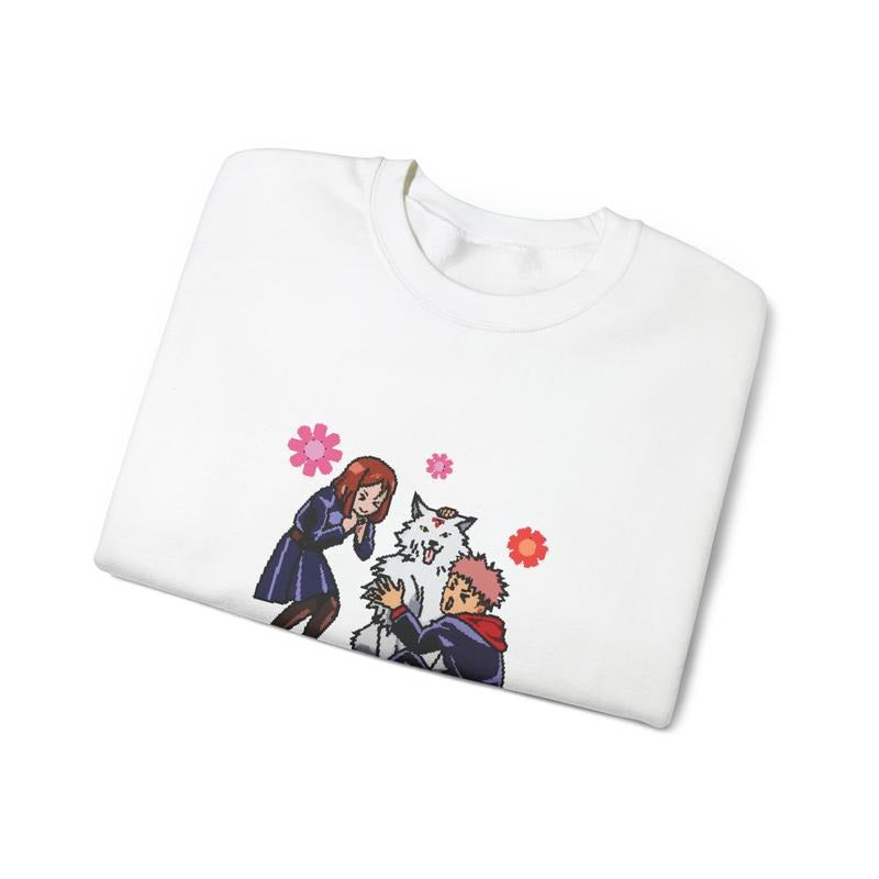 Nobara Yuji Pixel Graphic T-Shirt Ju Jutsu Kaisen Anime Mange Inspired Mens Womens Unisex Clothing JJK Kugisaki Itadori...