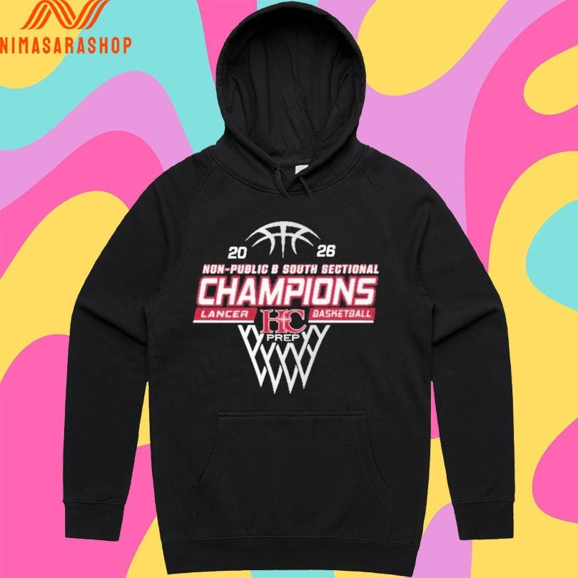 Non-Public B South Sectional Champions Lancer Basketball 2026 Shirts