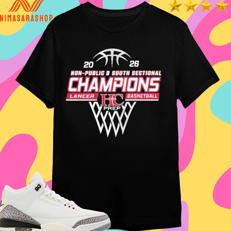 Non-Public B South Sectional Champions Lancer Basketball 2026 Shirts