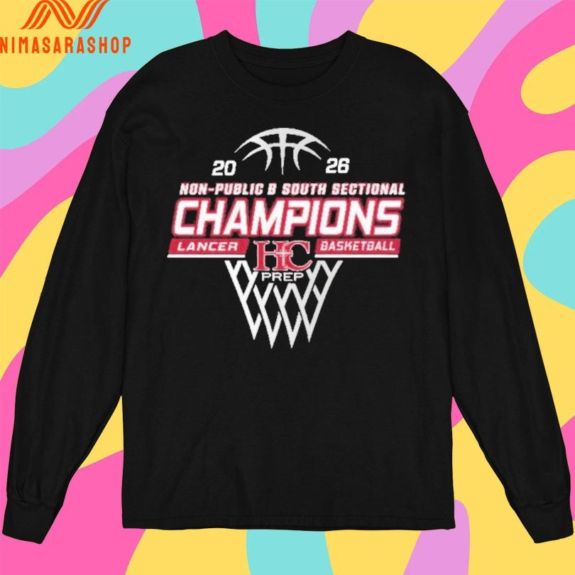 Non-Public B South Sectional Champions Lancer Basketball 2026 Shirts