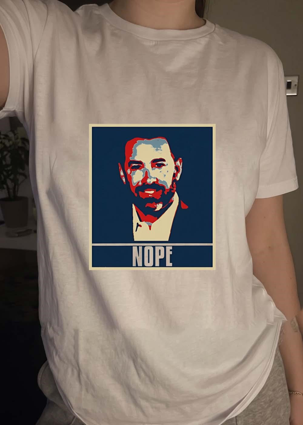 Nope Ben Shapiro Quote Minimalist Politician T-Shirt