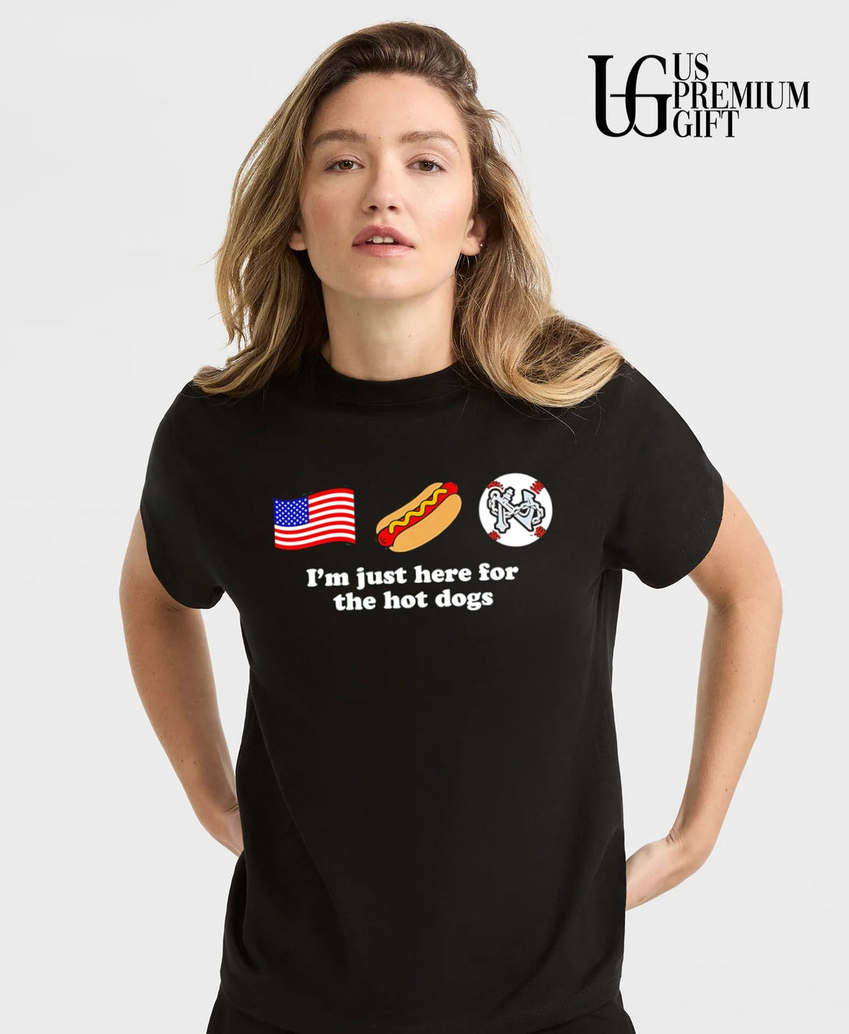 Norfolk Tides Just Here for the Hot Dog shirt