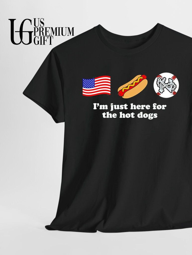 Norfolk Tides Just Here for the Hot Dog shirt