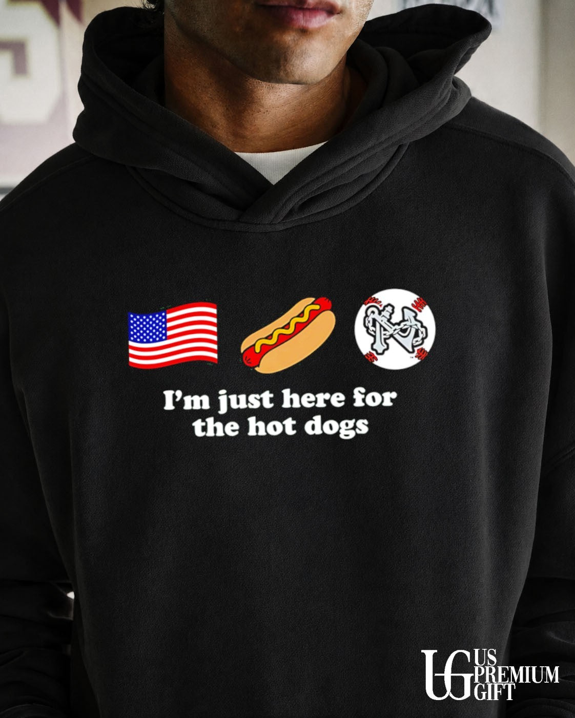 Norfolk Tides Just Here for the Hot Dog shirt