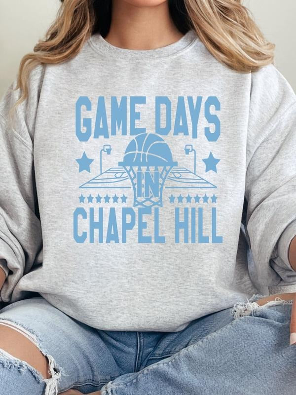 North Carolina Basketball Game Days in Chapel Hill Sweatshirt T-Shirts, Hoodie | UrbanDripWear.com