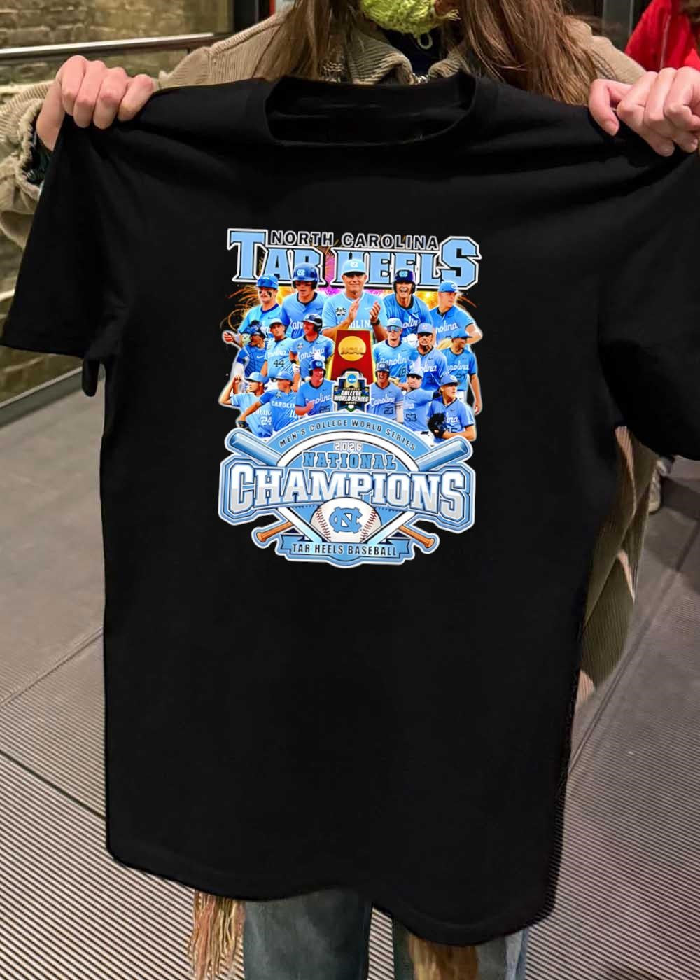 North Carolina Tar Heels Men’s College World Series 2026 National Champions shirt