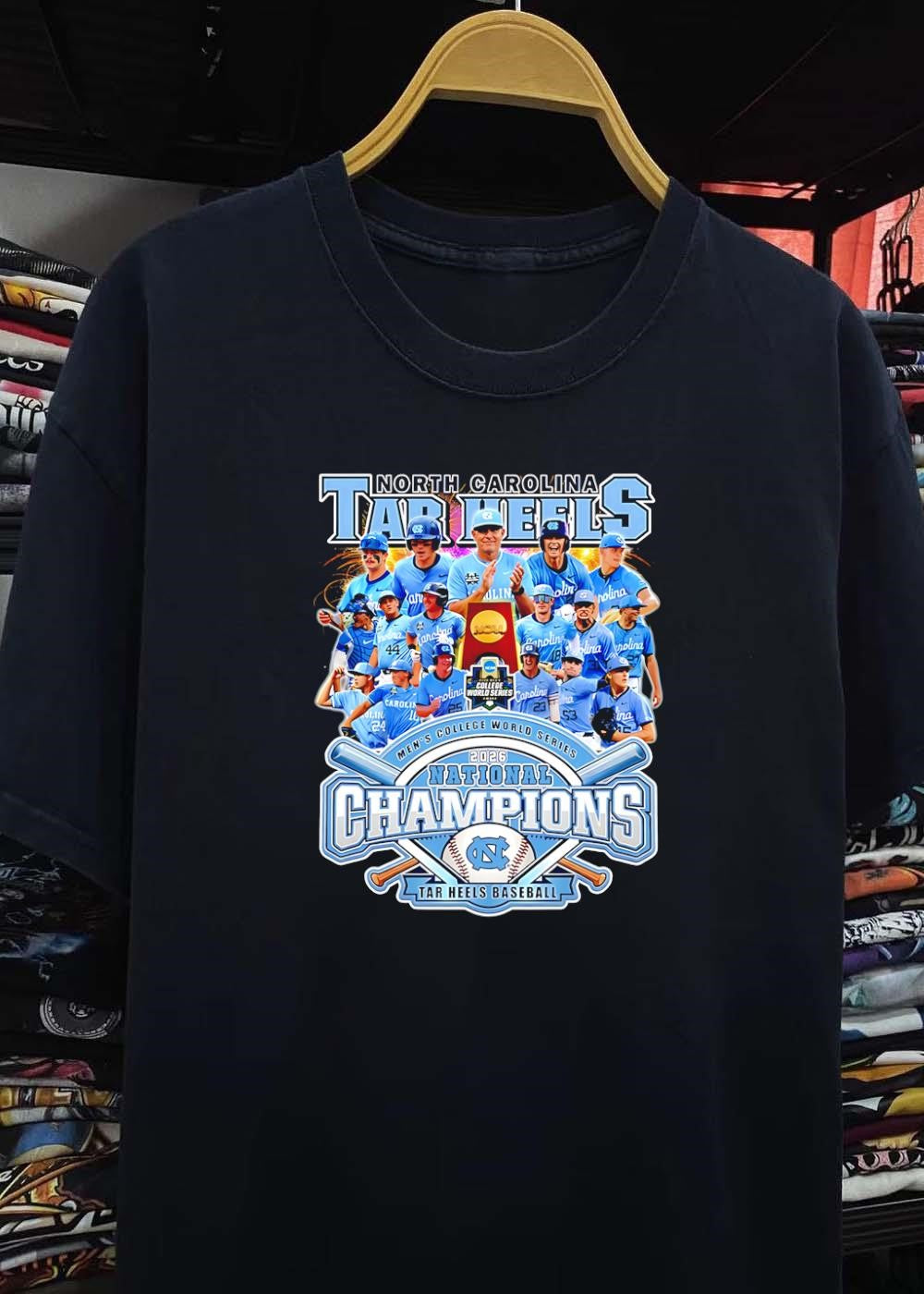 North Carolina Tar Heels Men’s College World Series 2026 National Champions shirt
