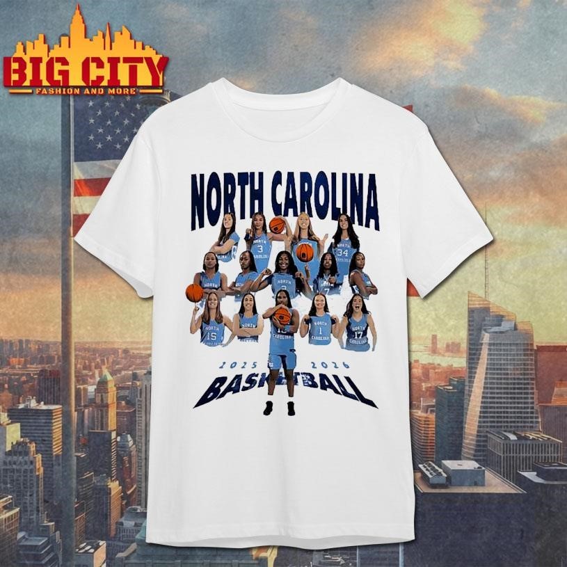 North Carolina Tar Heels basketball team 2025 2026 Shirt