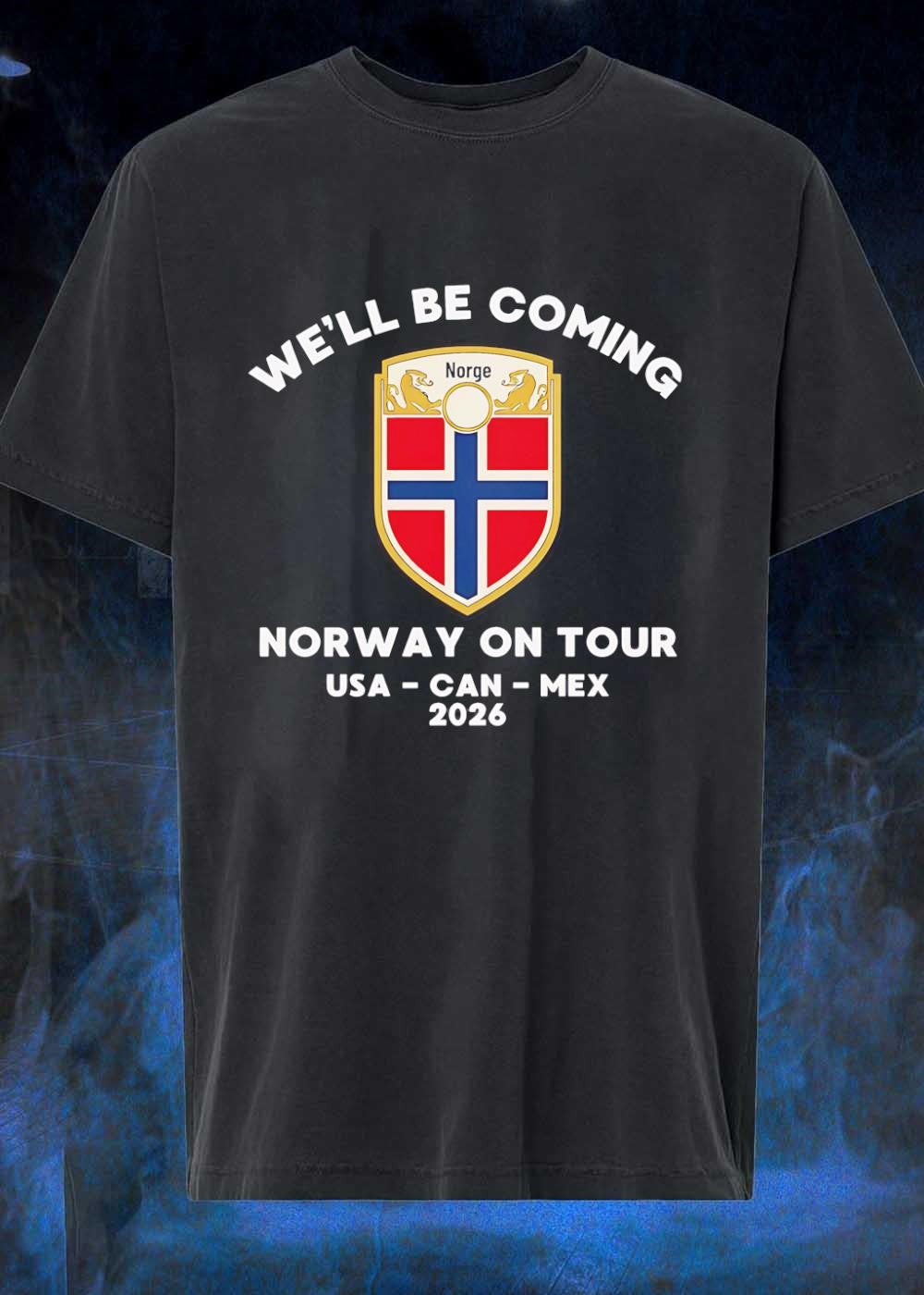 Norway on Tour 2026 USA CAN MEX We Will Be Coming Soccer Team T-Shirt
