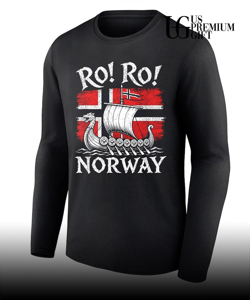 Norwegian Viking Ship Norway Flag Row Country Heritage Pride shirt