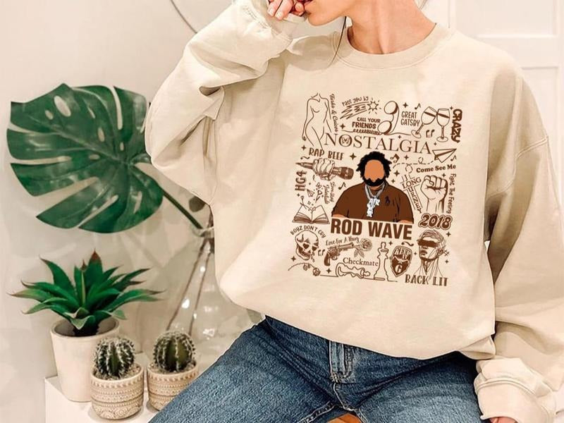 Nostalgia Tour Rod Wave Shirt Album Unisex Sweatshirt Hoodie | UrbanDripWear.com