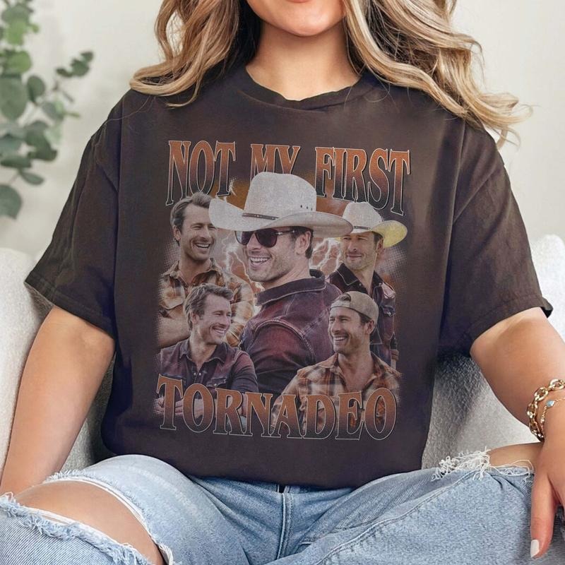 Not My First Tornadeo Glen Powell Twisters T-shirt, Sweatshirt, Hoodie | UrbanDripWear.com