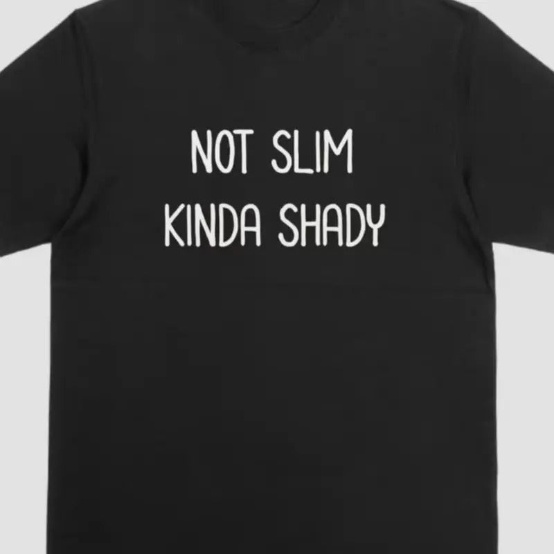 Not slim kinda shady short sleeve shirt. Cotton Menswear Hoodie, Sweatshirt | UrbanDripWear.com