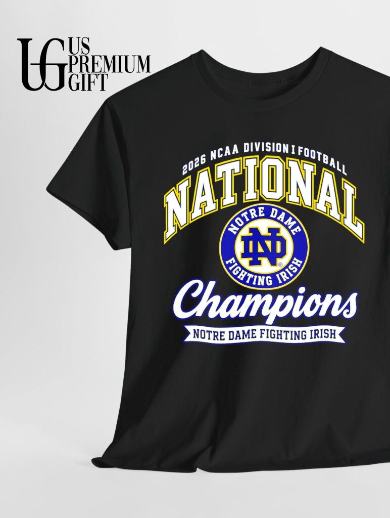 Notre Dame Fighting Irish 2026 NCAA Football National Champions logo shirt