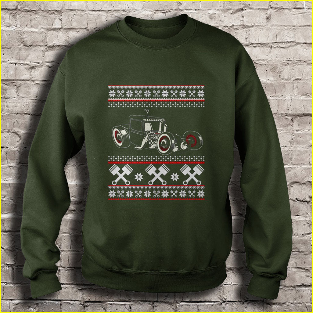 Rolls Royce Old Car Ugly Christmas Sweater