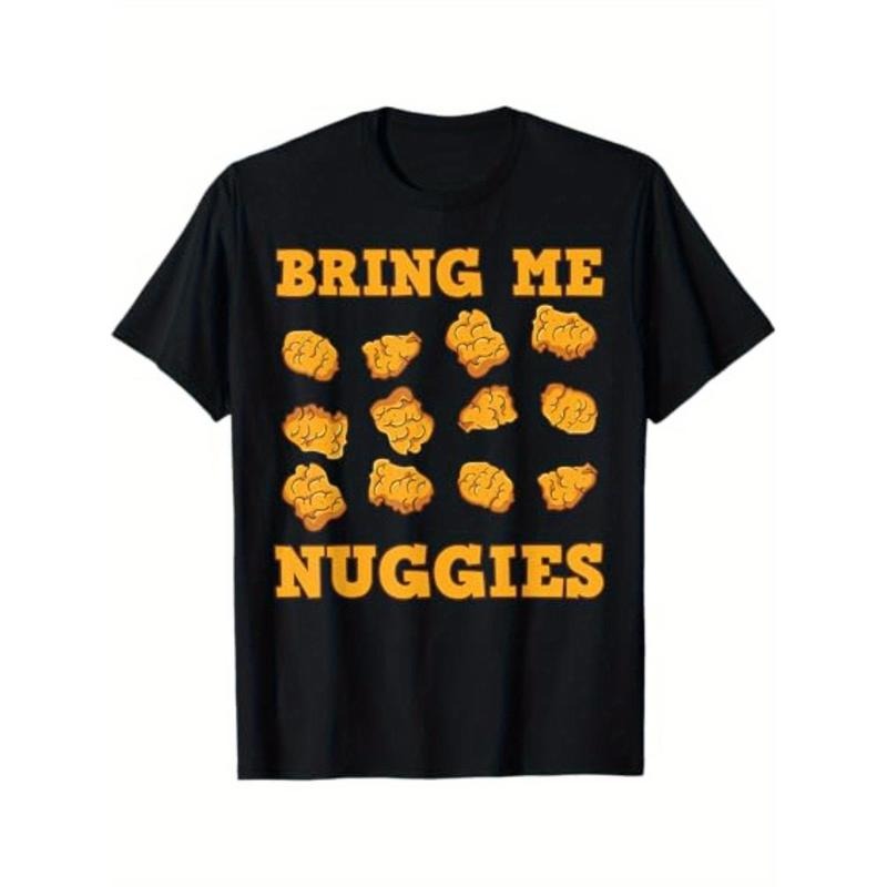 Nuggies Chicken Nugget Fans Nug Eaters Fast Food Lovers T-Shirt for Men Women, Unsex Short Sleeve, Casual Wear, Autumn...