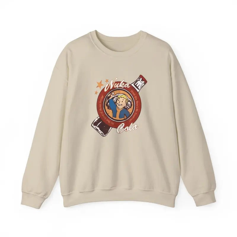 Nuka Cola Fallout Sweatshirt, Fallout Sweatshirt, Gamer Sweater, Vintage Style, Fallout 2024 Series, Prime Video, Gamer...