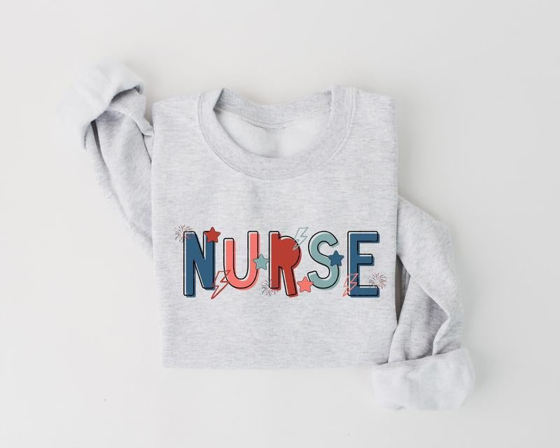 Nurse 4th Of July Shirt, Patriotic Vintage American Flag, Independence Day 4th of July Nurse Shirt, RN ER NICU Nurse...