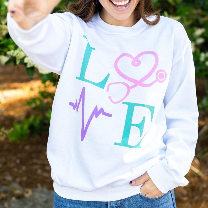 'Nurse Love' Sweatshirt T-Shirts, Hoodie | UrbanDripWear.com