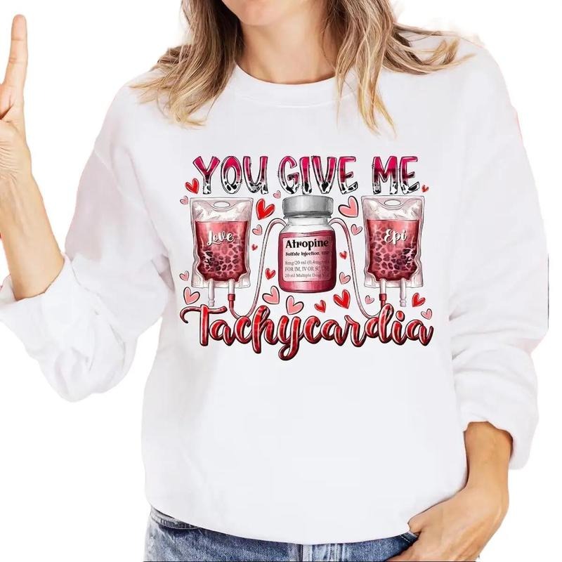 Nurse Valentine's Day Pharmacist Critical Care Rn Valentine Sweatshirt T-Shirts, Hoodie | UrbanDripWear.com