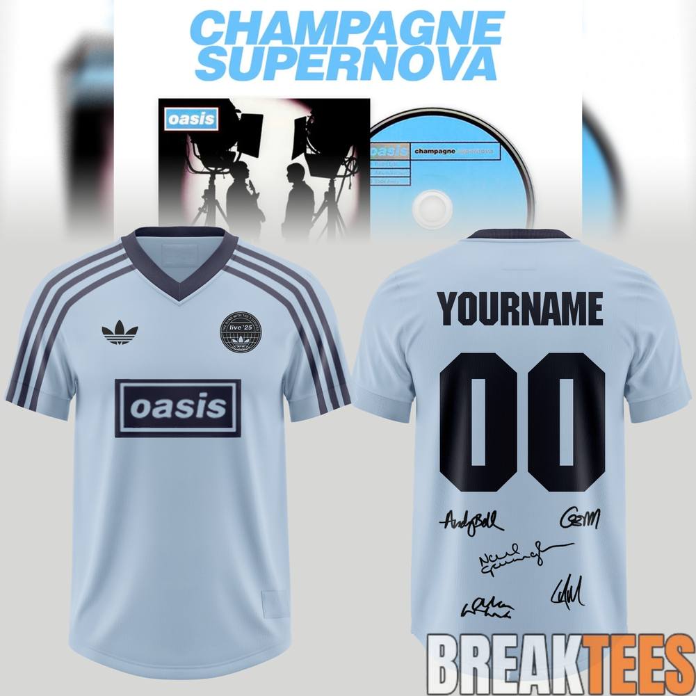 OASIS 30 years of ”Champagne Supernova” Exclusive Football Jersey