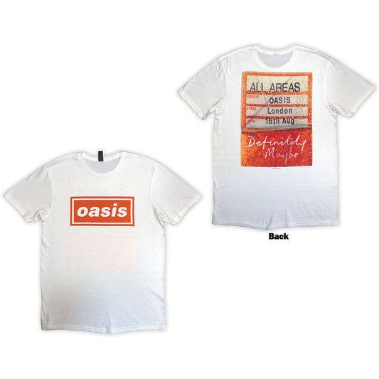 Oasis Unisex T-shirt , Definitely Maybe AAA Pass