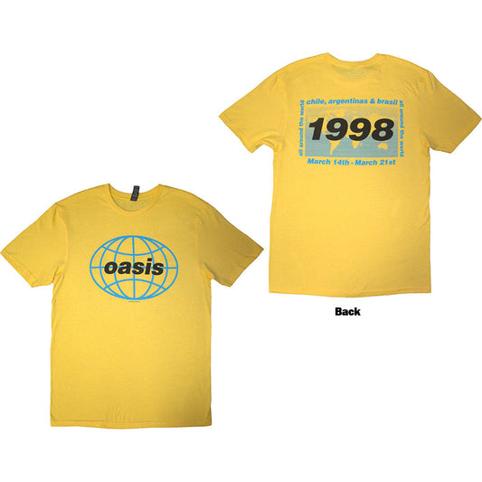OASIS Attractive T-Shirt, SA 1998 World Tour