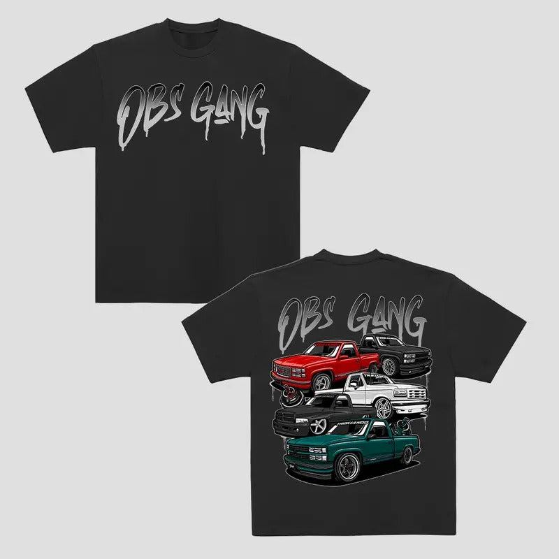 OBS Gang Graphic T Shirt  Men's Cotton Tee Old School Truck Tee Gift for Him Truck Shirt Classic OBSTruck Casual Menswear...