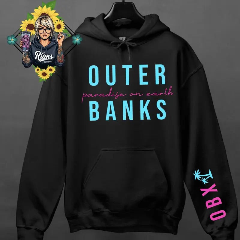 OBX Paradise On Earth Unisex Sized Comfortable Cozy Sweatshirt T-Shirts, Hoodie | UrbanDripWear.com