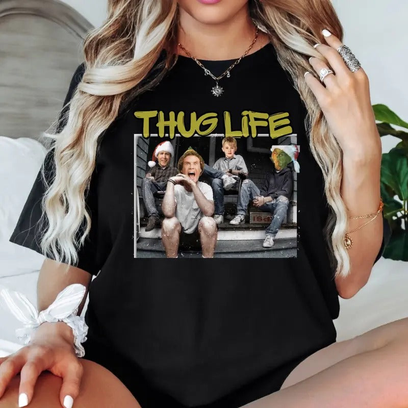 OG Christmas Thug Life Unisex Tshirt Hoodie, Sweatshirt | UrbanDripWear.com
