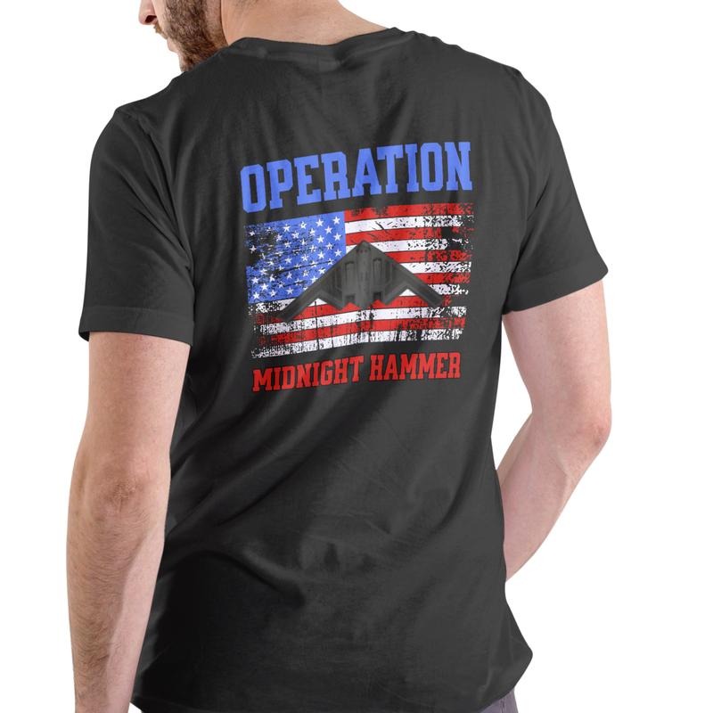 OPERATION MIDNIGHT HAMMER T Shirt, Unisex Cotton Graphic T Shirt Hoodie, Sweatshirt | UrbanDripWear.com