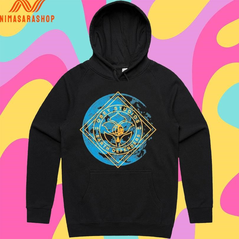 Obey Studios Earth Defenders 1989 Logo Shirts