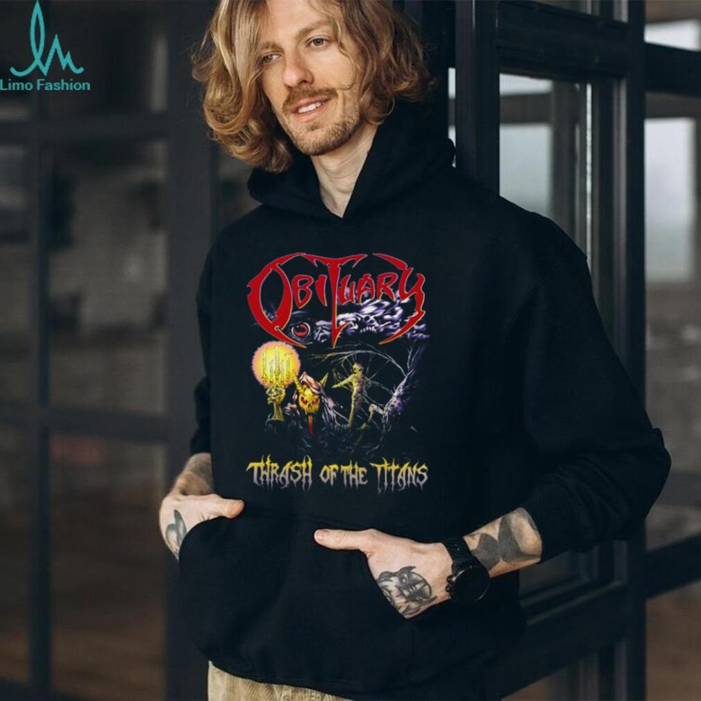Obituary Thrash of the Titans Concert Graphic T Shirt