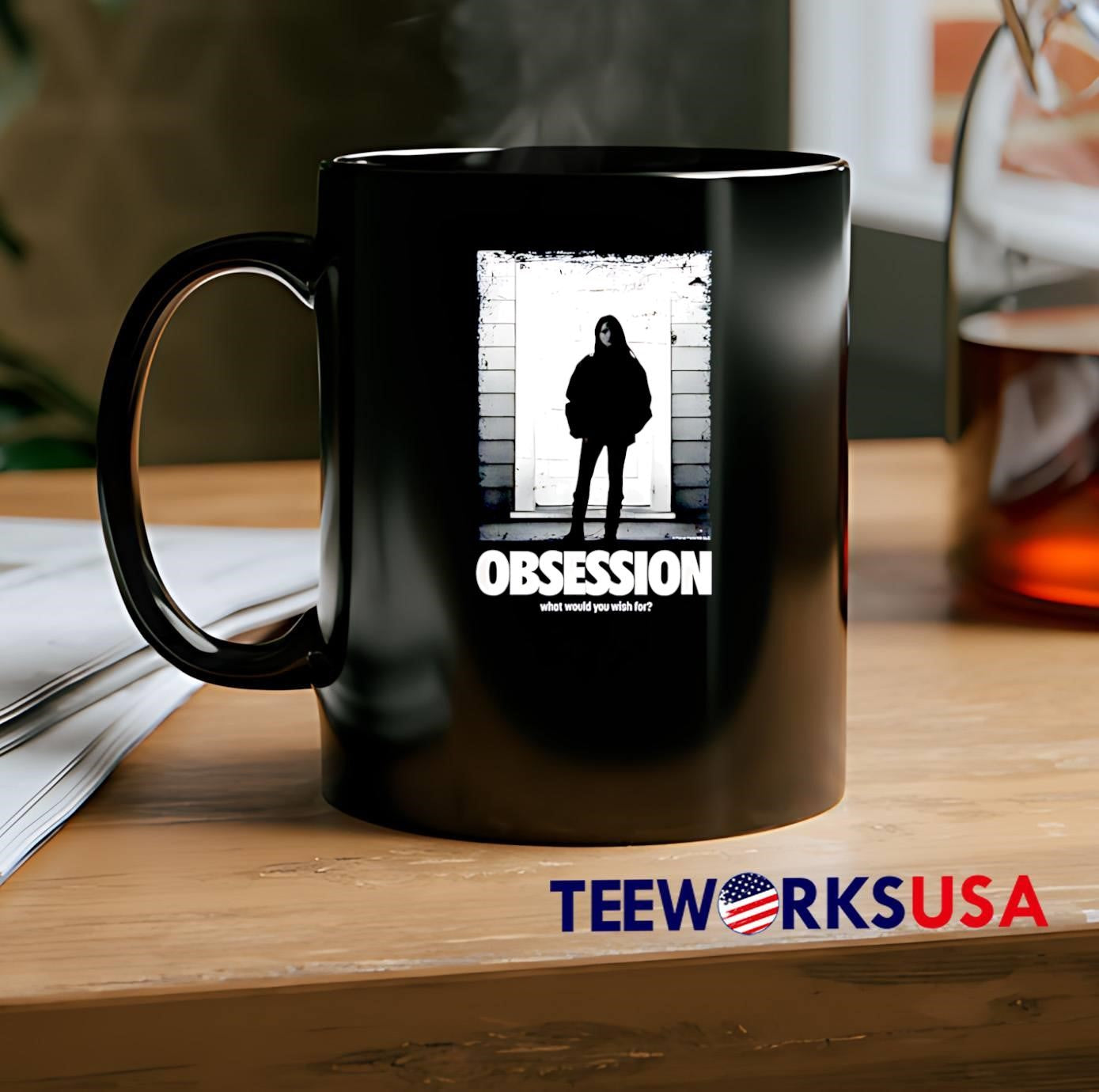 Obsession What Would You Wish For Silhouette Standing In Doorway T-Shirt