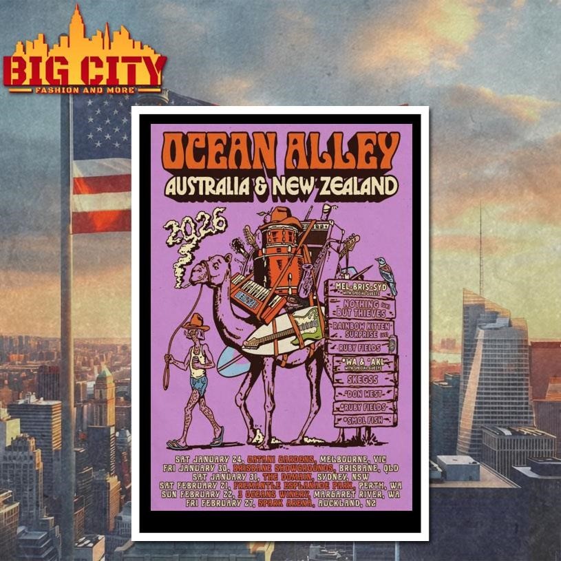 Ocean Alley Australia & New Zealand 2026 Poster