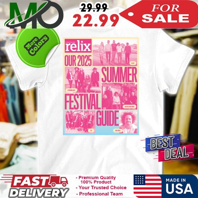 2025 Summer Festival Guide Relix Issue Shirt