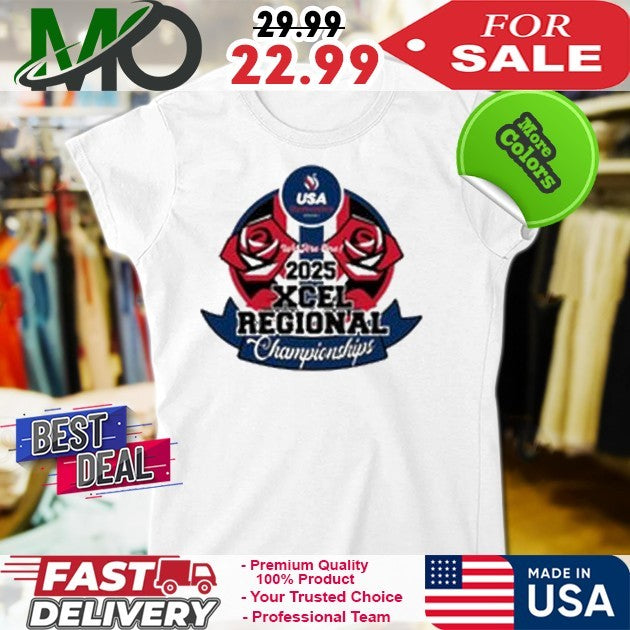 2025 Xcel Regional Championships Gold-Sapphire Shirt