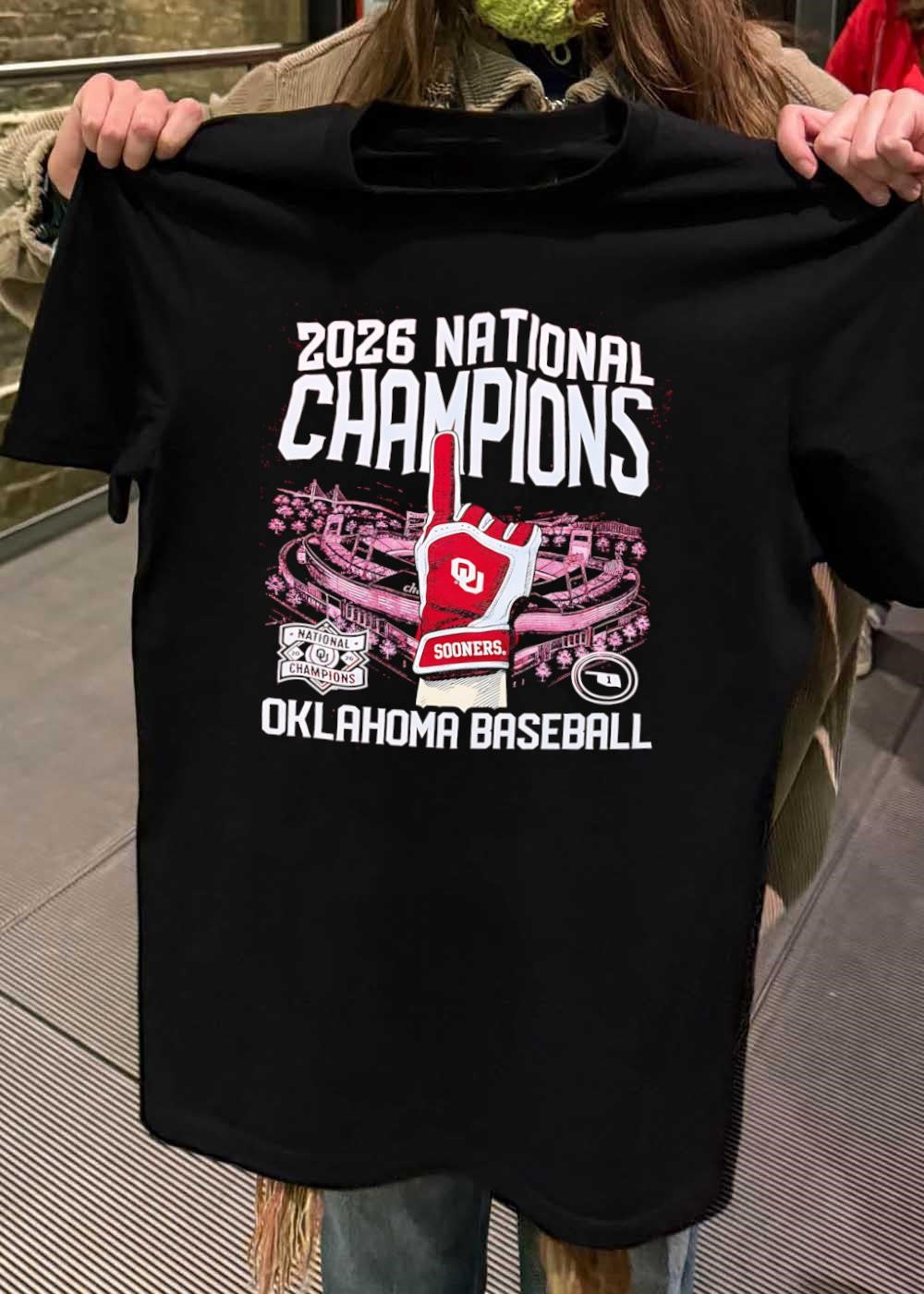 2026 National Champions Oklahoma Sooners Baseball T-Shirt