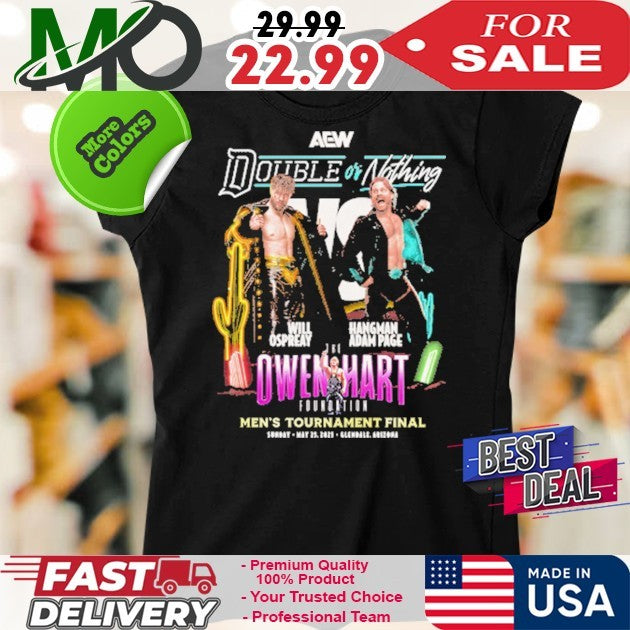AEW Double or Nothing Will Ospreay Hangman Adam Page Wrestling Shirt