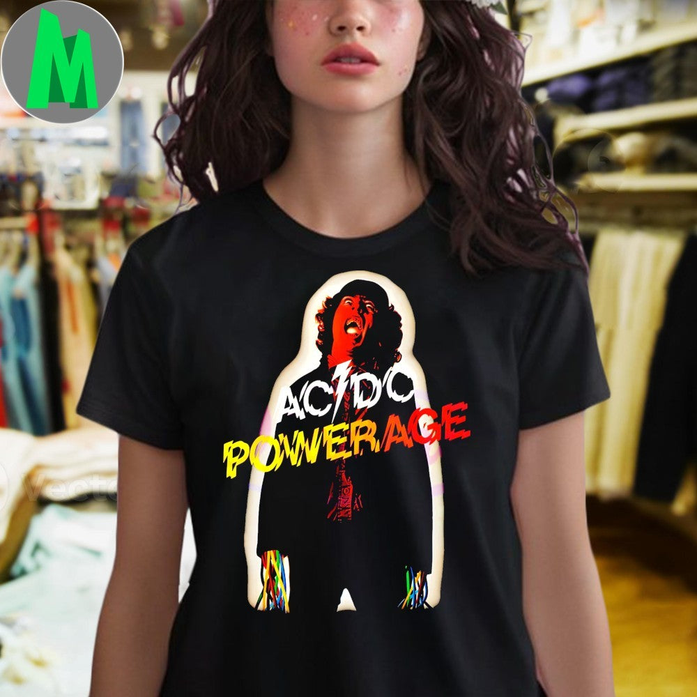 Ac Dc Powerage Rock Album Cover Shirt