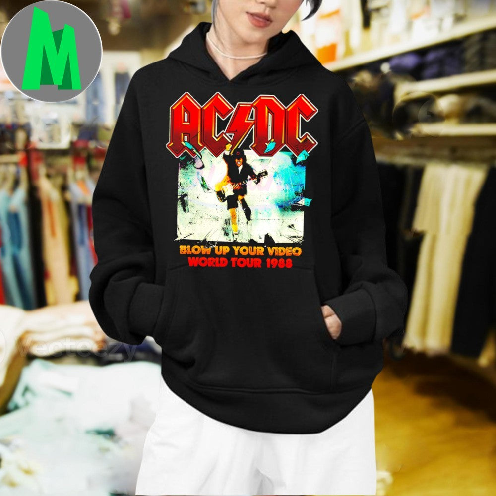 Acdc Blow Up Your Video World Tour 1988 Shirt