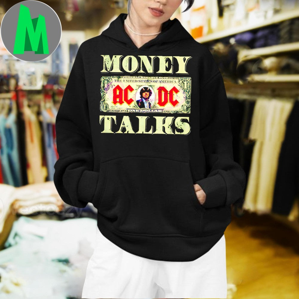 Acdc Money Talks Rock Band Dollar Shirt