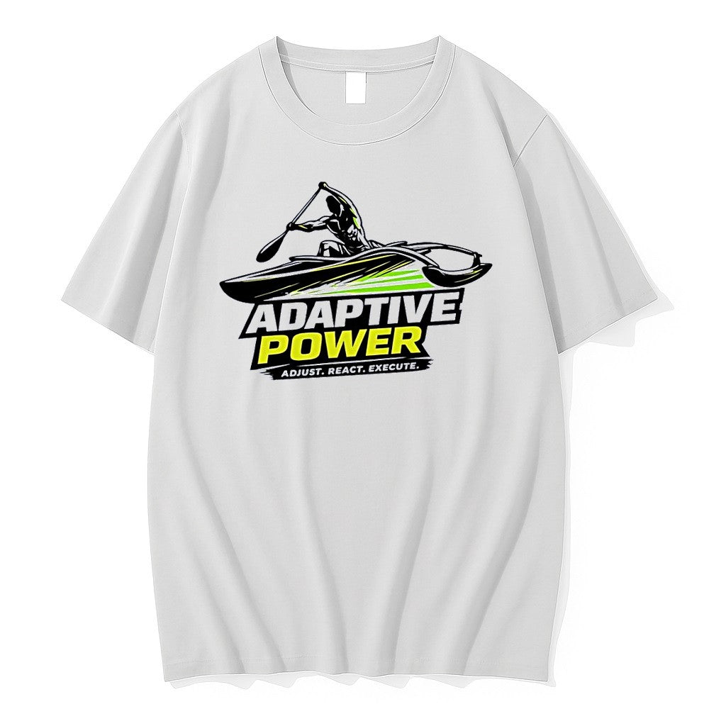 Official Adaptive Power Outrigger Paddler Kayak Adjust React Execute 2026 Watersports White T Shirts