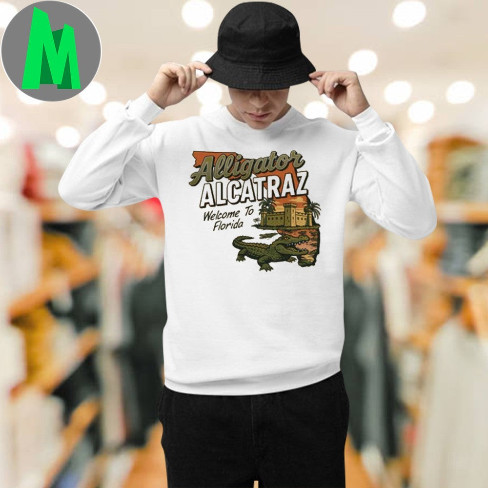 Alligator Alcatraz Welcome To Florida 2025 Graphic T-Shirt