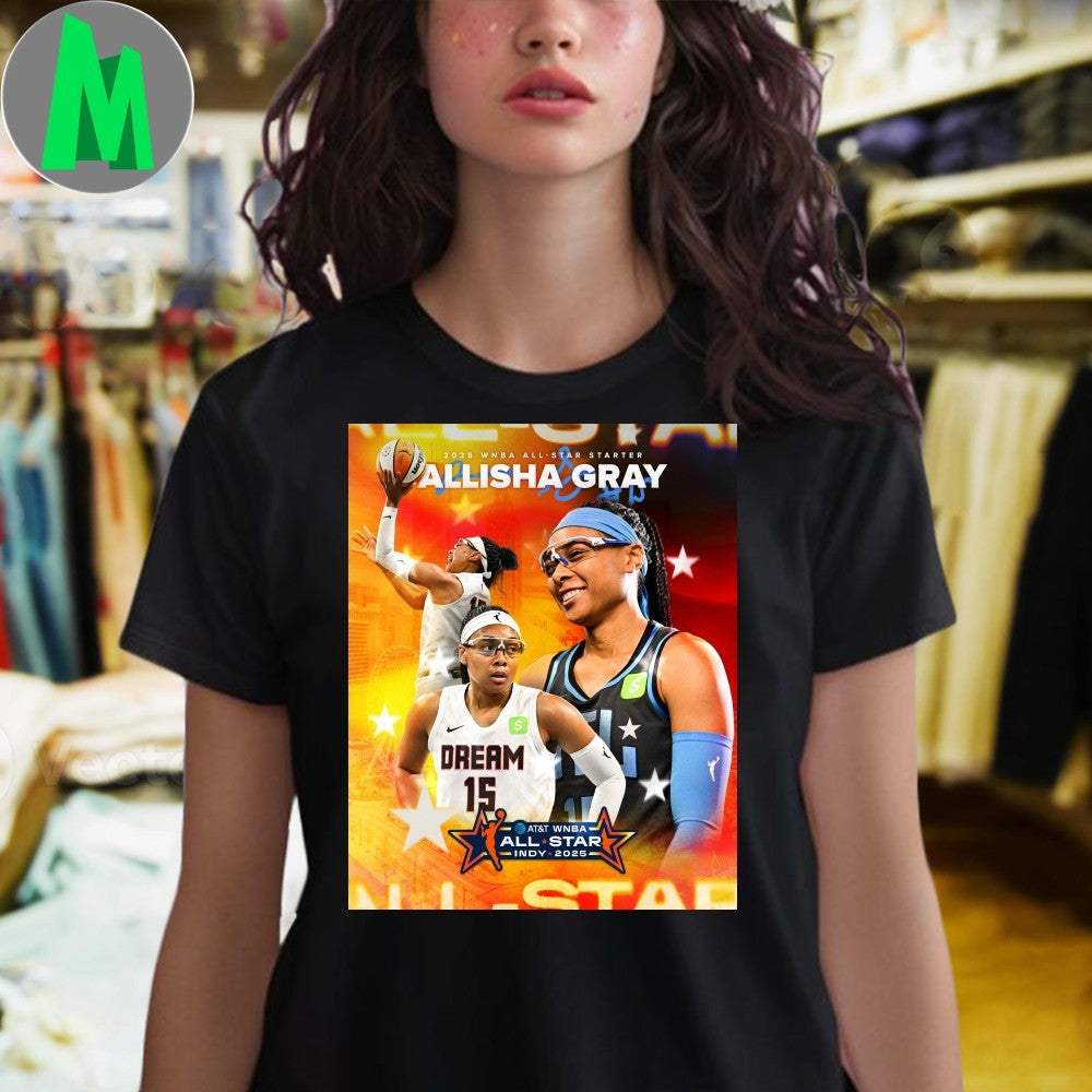Allisha Gray 2025 WNBA All-Star Starter Basketball T-Shirt