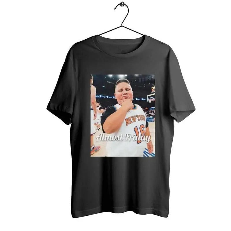 Official Almost Friday Rizzler Knicks TShirt, For Men, For Women, 100% Cotton, Crew Neck, Slight Stretch, Breathable &...