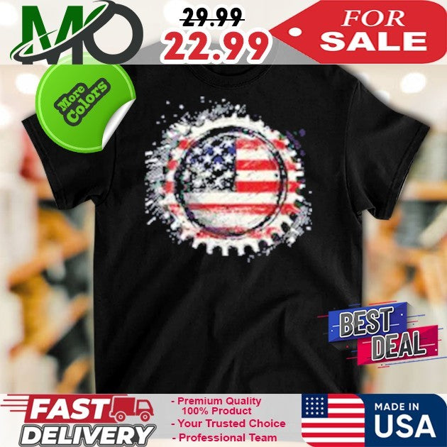 American Flag Bottle Cap Shirt