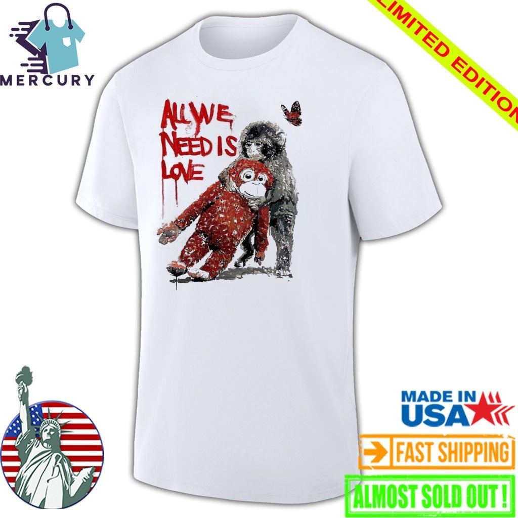Baby Monkey Punch Japan Zoo With Ikea Doll Toy All We Need Is Love Shirt
