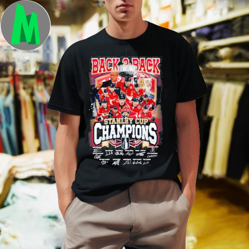 Back 2 Back Florida Panthers Stanley Cup Champions Shirt