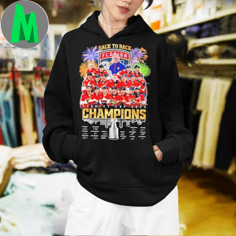 Back To Back Florida Panthers Stanley Cup 2025 Champions Shirt